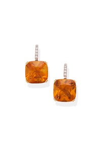 J FARREN-PRICE | CITRINE AND DIAMOND EARRINGS